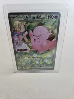 Pokemon TCG Lillie's Clefairy ex 184/159 Sv09: Journey Together Holo - MINT - Image 1