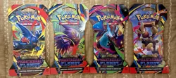 Pokemon TCG SEALED Sleeved Booster Pack Art Set [4] Phantasmal Flames 2025 NM - Image 1