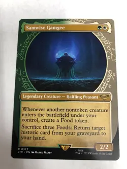 Samwise Gamgee MAGIC MTG Lord of the Rings LOTR 327 NM Rare Showcase Card - Image 1