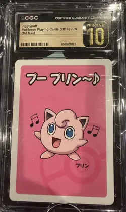 CGC 10 Pristine Jigglypuff Old Maid 2019 Japanese Pokemon Card - Image 1