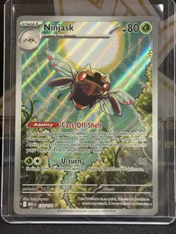 Ninjask 137/132 Mega Evolution Pokemon Card Rare Holo Mint Condition - Image 1