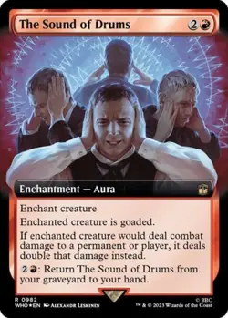 The Sound of Drums (Extended Art) (Surge Foil) -Foil Light Play MTG - Image 1