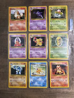 Pokemon Base Set All Common Uncommon Cards Nm To Mint(missing 1 trainer) - Image 3