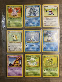 Pokemon Base Set All Common Uncommon Cards Nm To Mint(missing 1 trainer) - Image 4