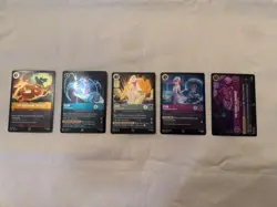 Disney Lorcana 5 Promo cards frm set 10 Whispers in the Well #18 #19 #20 #21 #22 - Image 1