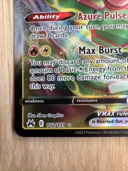 Pokemon Rayquaza VMAX 102 Crown Zenith Ultra Rare Card - Image 3