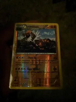 Pokemon TCG Tyrantrum Reverse Holo Card 62/111 XY-Furious Fists NM Near mint - Image 1