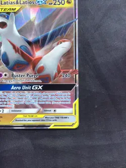 Pokemon Cards: Team Up Rare Holo: Latias & Latios GX 113/181 - Image 4