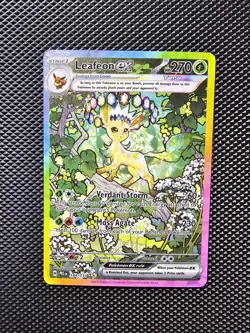 Pokemon Leafeon EX SIR Prismatic Evolutions English Card 144/131 Near Mint - Image 3