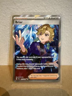 Briar 163/142 Full Art Secret Rare Trainer Card Pokemon TCG Stellar Crown - Image 1
