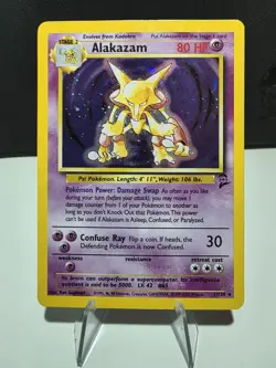 Alakazam Pokemon Card 1st Edition Holo Base Set 1999 1/130 - Image 1