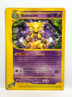 Alakazam 33/165 Pokemon Card TCG Expedition Non Holo Rare MP - Image 1
