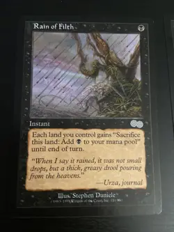 X2 Rain of Filth Urza's Saga Black Uncommon MAGIC MTG CARD - Image 2