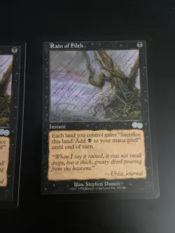 X2 Rain of Filth Urza's Saga Black Uncommon MAGIC MTG CARD - Image 3
