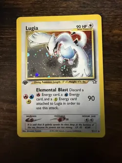 Pokemon Lugia Holo 1st Edition Rare Card 9/111 Neo Genesis (NM) - Image 1