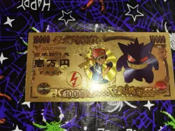 Billet Ectoplasma Pokemon OR Collector Gold Dore Gengar card carte Goodie Ticket - Image 1