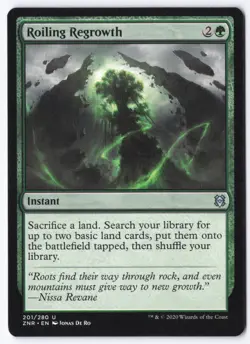 Roiling Regrowth U Zendikar Rising 201 NM - Image 1