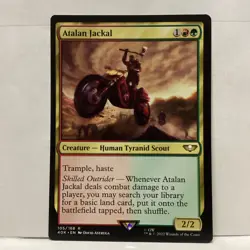 MTG Atalan Jackal Magic: The Gathering Warhammer 40K Rare #105 - Image 1