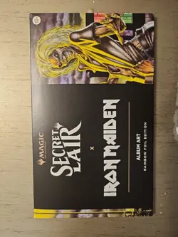 MTG SECRET LAIR X IRON MAIDEN: ALBUM ART Rainbow Foil **SEALED** - Image 1
