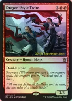 Dragon-Style Twins - Foil - Prerelease Promo x1 - Pre-Release Promos - NM-Mint, - Image 1