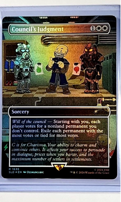 2024 MTG Magic the Gathering SLD Secret Lair Drop Fallout Foil Councils Judgment - Image 1