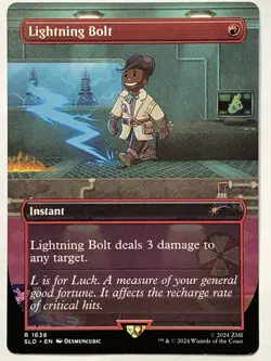 MTG TCG - Lightning Bolt 1638 Secret Lair Fallout S.P.E.C.I.A.L. - NM - Image 1
