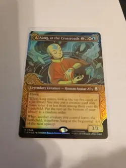Aang, at the Crossroads Showcase FOIL MTG Avatar: TLA Nm/M *ON HAND* - Image 1