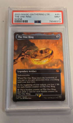 2023 Magic THE ONE RING, Lord of the Rings, PSA 9 Mint - Image 1