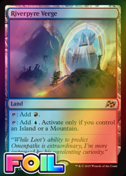 x1 Riverpyre Verge DFT Aetherdrift MTG 260 FOIL RARE M/NM 1x - Image 1