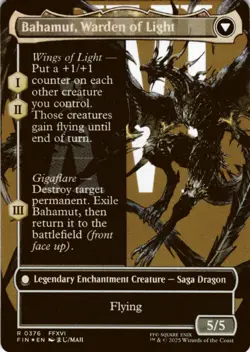 MTG Dion, Bahamut's Dominant (Borderless) Foil NM FINAL FANTASY Magic 376 - Image 2