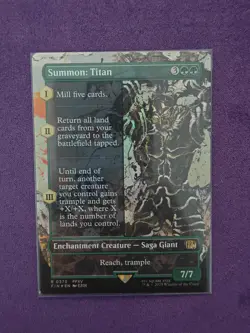 Summon: Titan (Borderless) R FINAL FANTASY 373 Foil MTG FIN - Image 1
