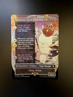 MTG Final Fantasy English Summon: Good King Mog XII Borderless 0194 Foil - Image 1