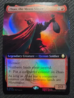 MTG Magic The Gathering -Zhao, the Moon Slayer -R 0376 -NM -Extended -FOIL👀 - Image 1