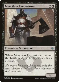 1x Merciless Executioner NM Eng MTG - Fate Reforged - Image 1