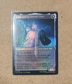 MtG TCG: Avatar TLA, Aang, Swift Savior / Aang and La, Ocean's Fury FOIL #0165 R - Image 2