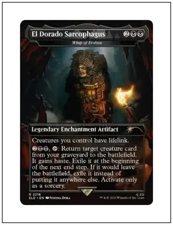 1x El Dorado Sarcophagus - Whip of Erebos, Uncharted Secret Lair, Magic MTG NM - Image 1
