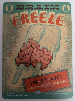 Brain Freeze (0002) Secret Lair SLC Encyclopedia, Magic MtG, Regular, NM! - Image 1