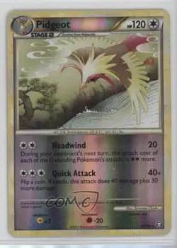 Pidgeot Reverse Foil Pokemon HeartGold & SoulSilver Triumphant #29 2010 - Image 1