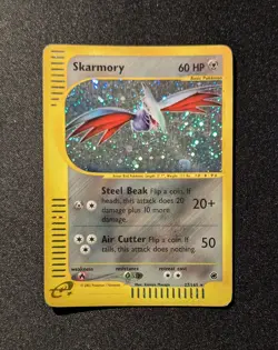 Pokemon EXPEDITION - #27/165 Skarmory - ENG - Holo - Moderately Played - Image 2