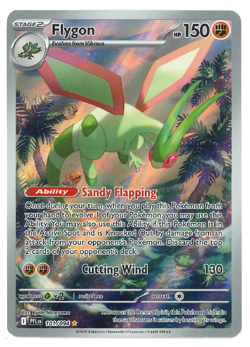 POKEMON MEGA EVOLUTION PHANTASMAL FLAMES - FLYGON ILLUSTRATION RARE [#101/94] - Image 1