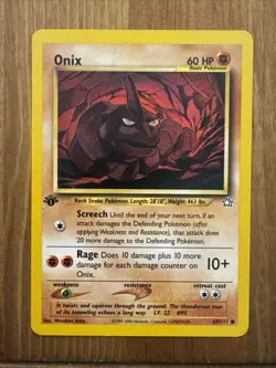 Pokemon TCG - Onix Neo Genesis 69/111 1st Edition - MINT CONDITION! - Image 1
