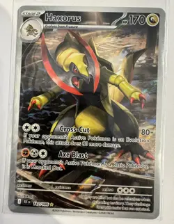 Haxorus 147/086 Sv: Black Bolt Holo Illustration Rare Pokemon TCG NM - Image 1