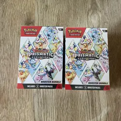 Pokemon Scarlet & Violet Prismatic Evolutions Booster Bundle (2) FACTORY SEALED - Image 1