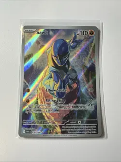 Pokemon TCG Sawk 130/086 Scarlet & Violet SV White Flare English NM - Image 1