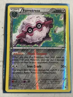 2014 POKEMON FLASHFIRE FORRETRESS 60/106 REVERSE HOLO (RARE) - Image 1