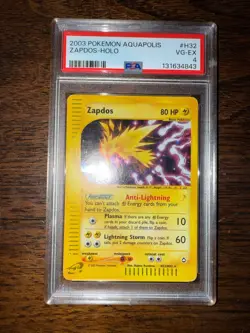 2003 Pokemon Aquapolis Zapdos-holo #H32 PSA 4 - Image 2