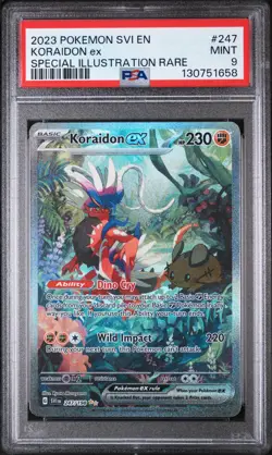 2023 POKEMON SVI EN-SCARLET & VIOLET SPECIAL ILLUSTRATION RARE KORAIDON EX PSA 9 - Image 1