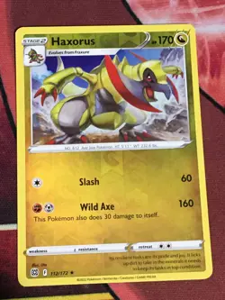 C6326 POKEMON TCG SWORD SHIELD BRILLIANT STARS HEXORUS #112 NM REVERSE HOLO RARE - Image 1