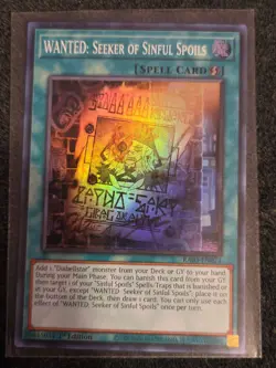 WANTED: Seeker of Sinful Spoils Super Rare RA03-EN074 - Image 1