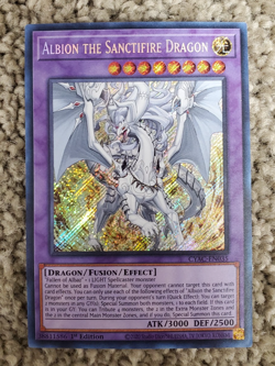 YuGiOh Albion the Sanctifire Dragon Secret 1st Cyberstorm Access CYAC-EN035 - Image 1